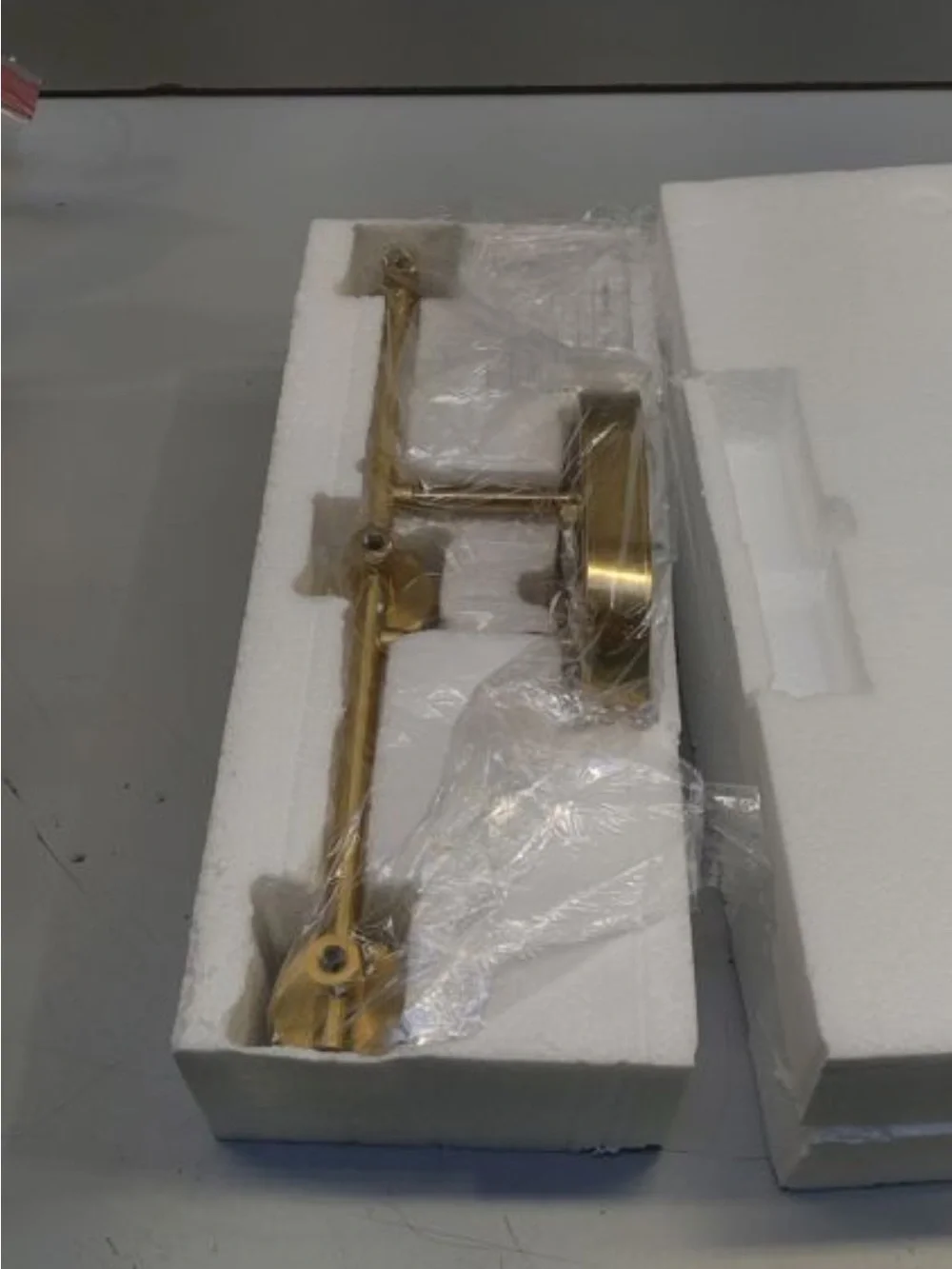 Brass 3-Light Vanity Sconce with Clear Glass Shades